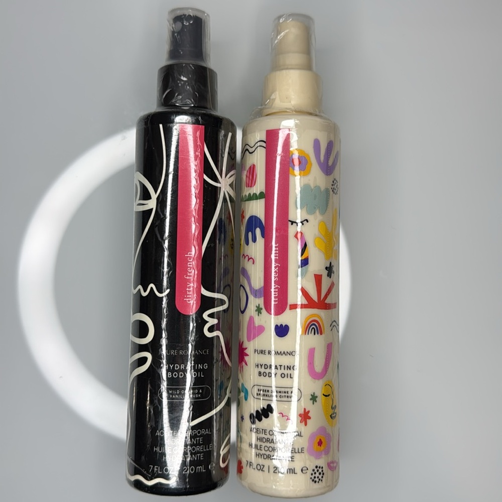 New Pure Romance Hydrating Body Oils 2 pc bundle